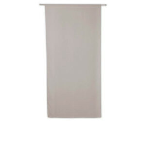 Vitrage tamisant Leo gris poivre l. 80 x H. 160 cm