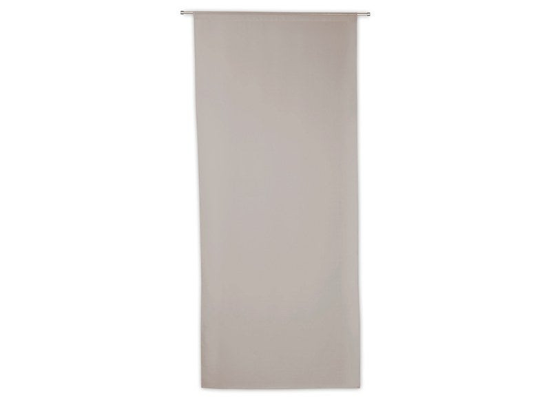 Vitrage tamisant Leo gris poivre l. 90 x H. 210 cm