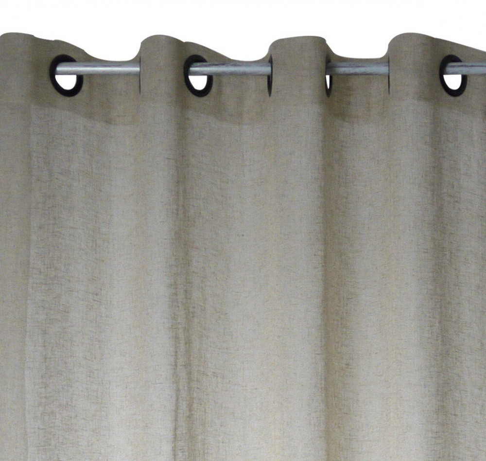 Voilage tamisant, Kaolin, beige H.240 x l.150 cm