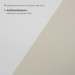 Voile de verre 130 g/m² anti-moisissure 20 m x 100 cm, prépeint