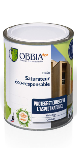 Saturateur ÉCO-RESPONSABLE chêne 1 L OBBIA ECOSAT1/07