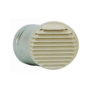Entrée/sortie d'air murale beige pour chauffe-eau thermodynamique - Ø 160 mm