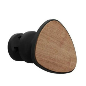 Patère en galet pour sèche-serviettes Sauter - bois anthracite