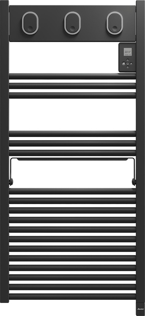 Sèche-serviettes électrique - MARAPI TACTILE ANTHRACITE - 500 W - Inertie fluide - Thermostat électronique - Format compact