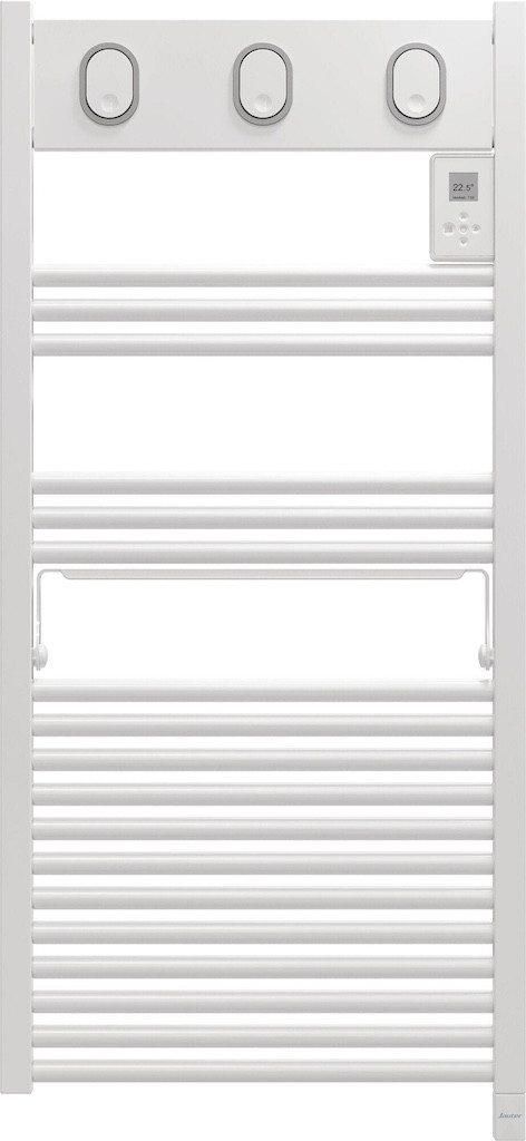Sèche-serviettes électrique - MARAPI TACTILE BLANC - 500 W - Inertie fluide - Thermostat électronique - Affichage digital