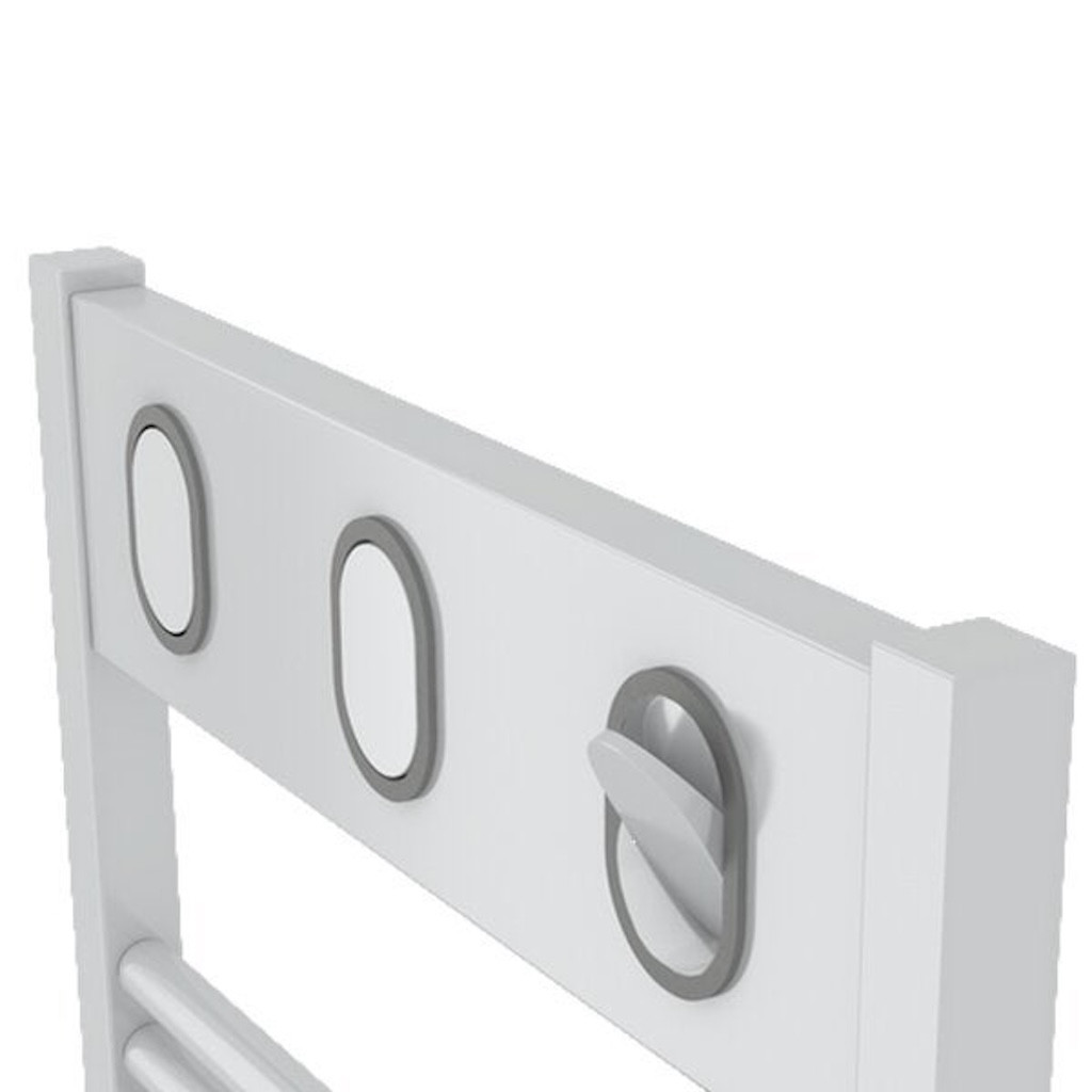 Sèche-serviettes électrique - MARAPI TACTILE BLANC - 750 W - Inertie fluide - Thermostat électronique - Format vertical