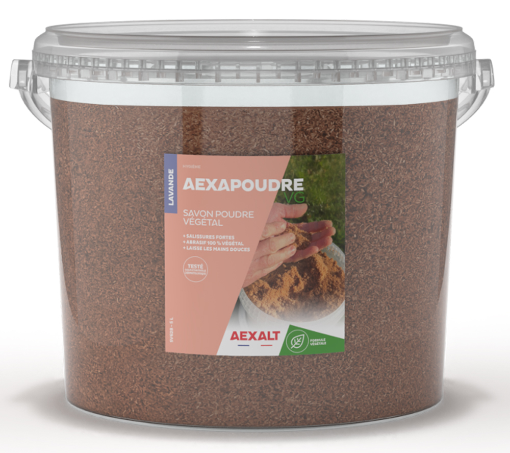 Savon poudre végétale Aexapoudre VG seau de 5 L AEXALT SV628