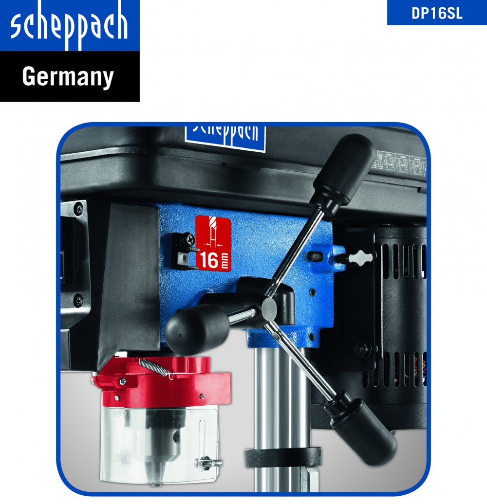 Perceuse à colonne SCHEPPACH Dp16sl, 550 W