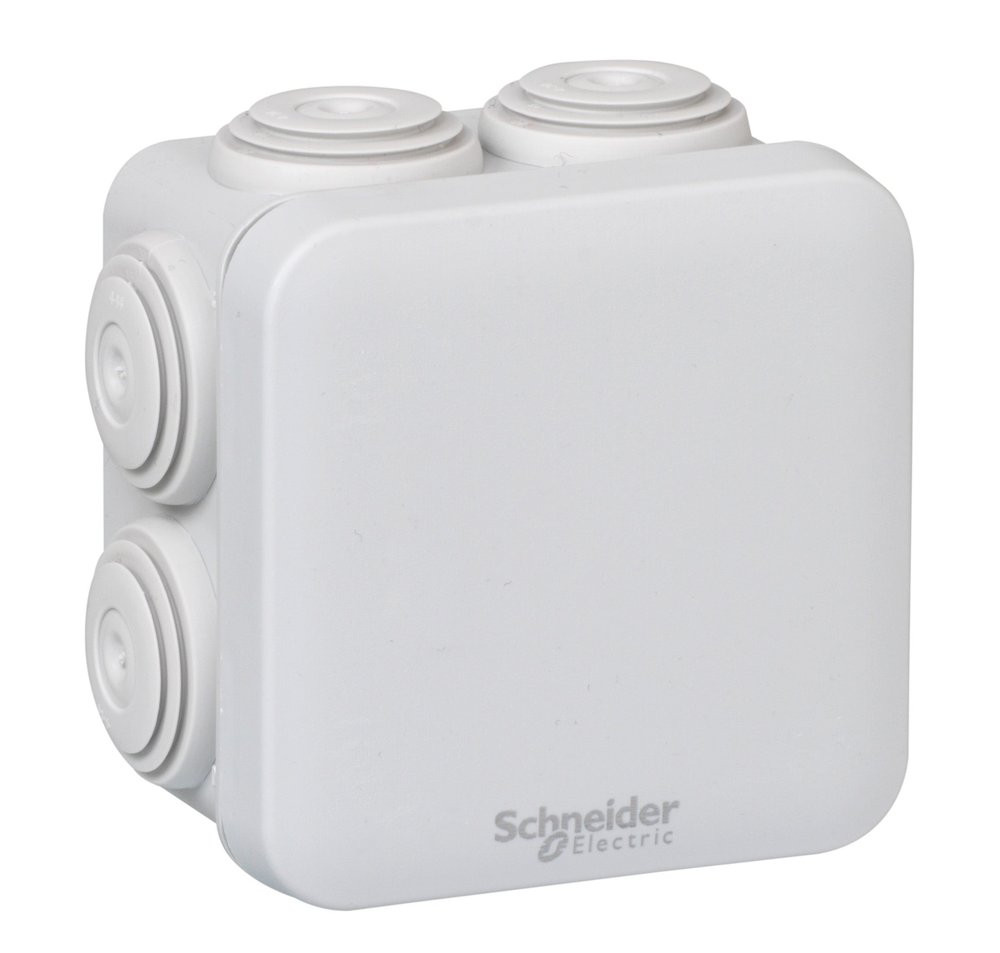 Boîte de dérivation carrée 7 entrées 80x80x45mm Mureva Box, SCHNEIDER ELECTRIC
