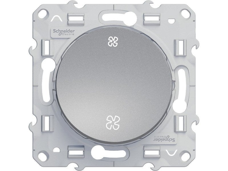 Commande vmc Odace, gris aluminium