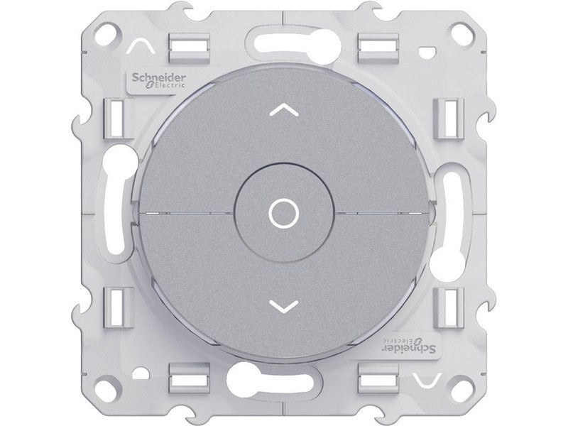 Commande volet roulant Odace, gris aluminium