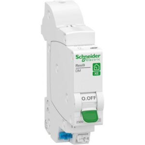 Disjoncteur embrochable courbe C phase + neutre 10A Resi9 XE, SCHNEIDER ELECTRIC
