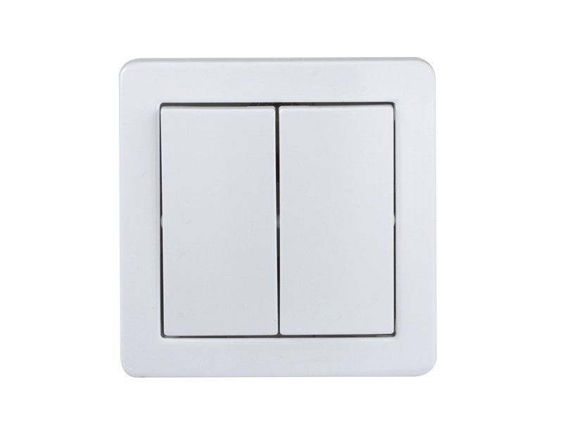 Double Interrupteur va-et-vient Saillie Complet, SCHNEIDER ELECTRIC ALREA, Blanc