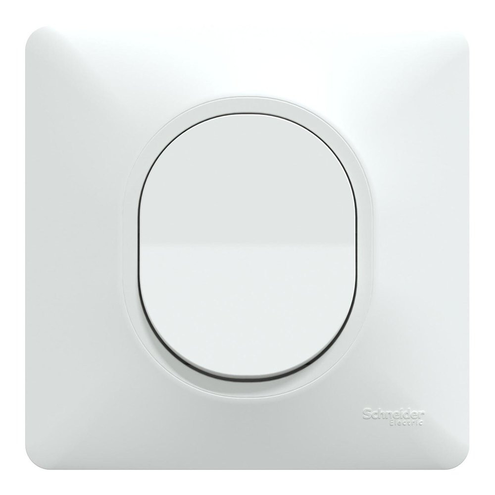 Interrupteur va-et-vient complet Ovalis, SCHNEIDER ELECTRIC, blanc