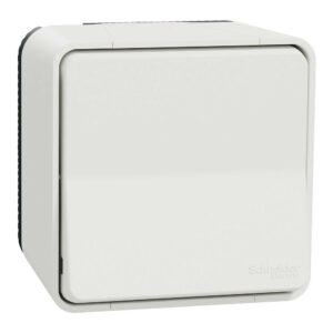Interrupteur va-et-vient saillie Mureva Styl, SCHNEIDER ELECTRIC, blanc