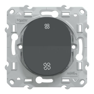 Interrupteur vmc à assembler Ovalis, SCHNEIDER ELECTRIC, anthracite