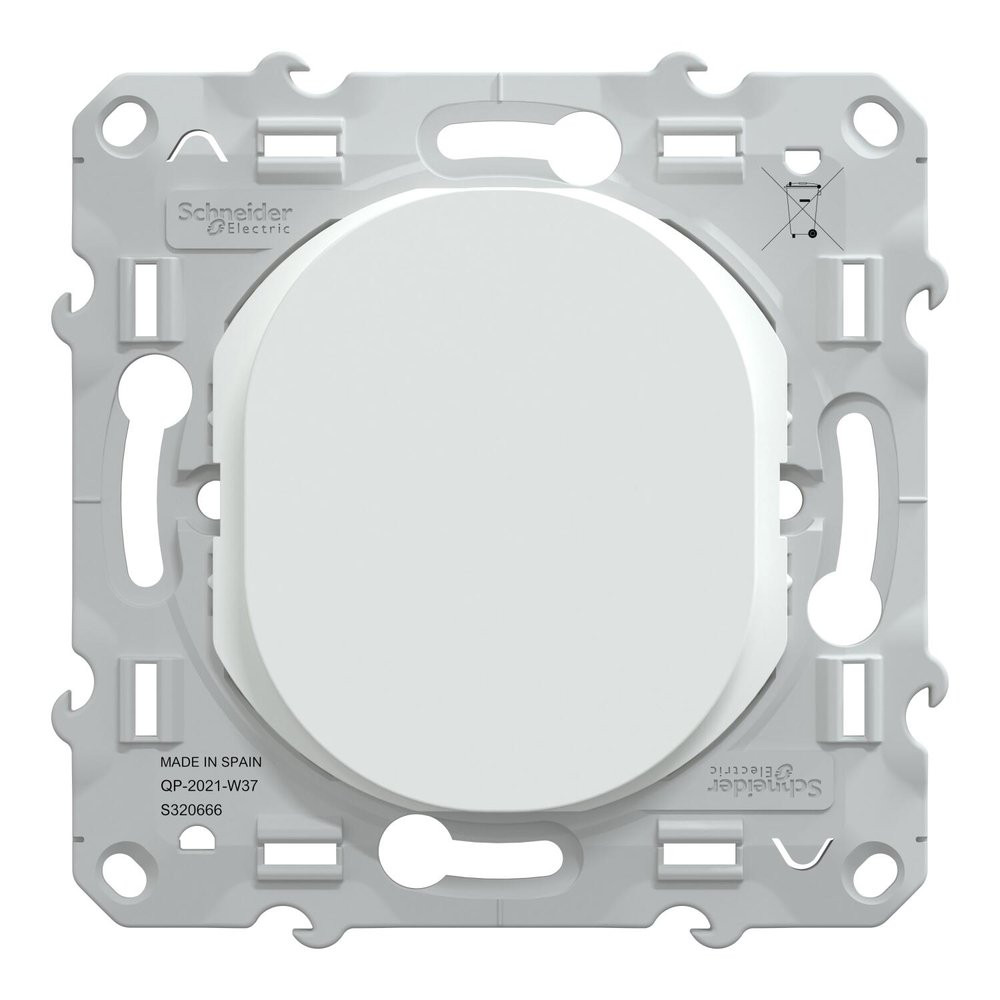 Obturateur à assembler Ovalis, SCHNEIDER ELECTRIC, blanc