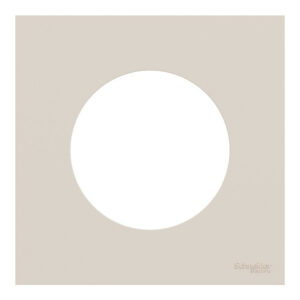 Plaque simple Odace, SCHNEIDER ELECTRIC, beige sable