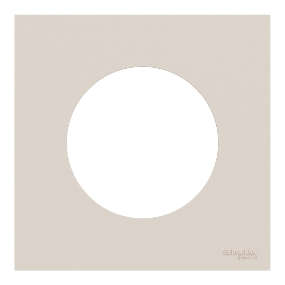 Plaque simple Odace, SCHNEIDER ELECTRIC, beige sable