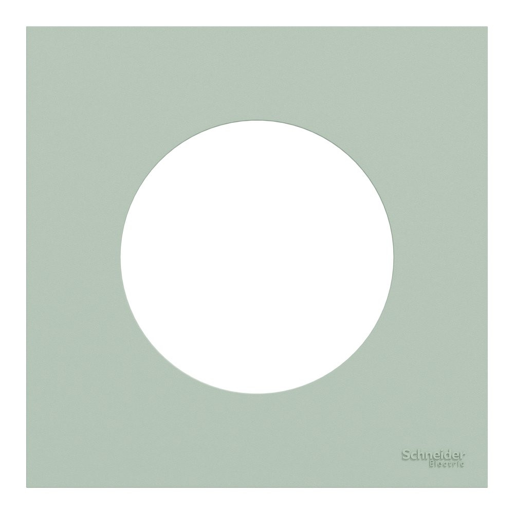 Plaque simple Odace, SCHNEIDER ELECTRIC, vert jade