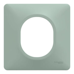 Plaque simple Ovalis, SCHNEIDER ELECTRIC, sauge