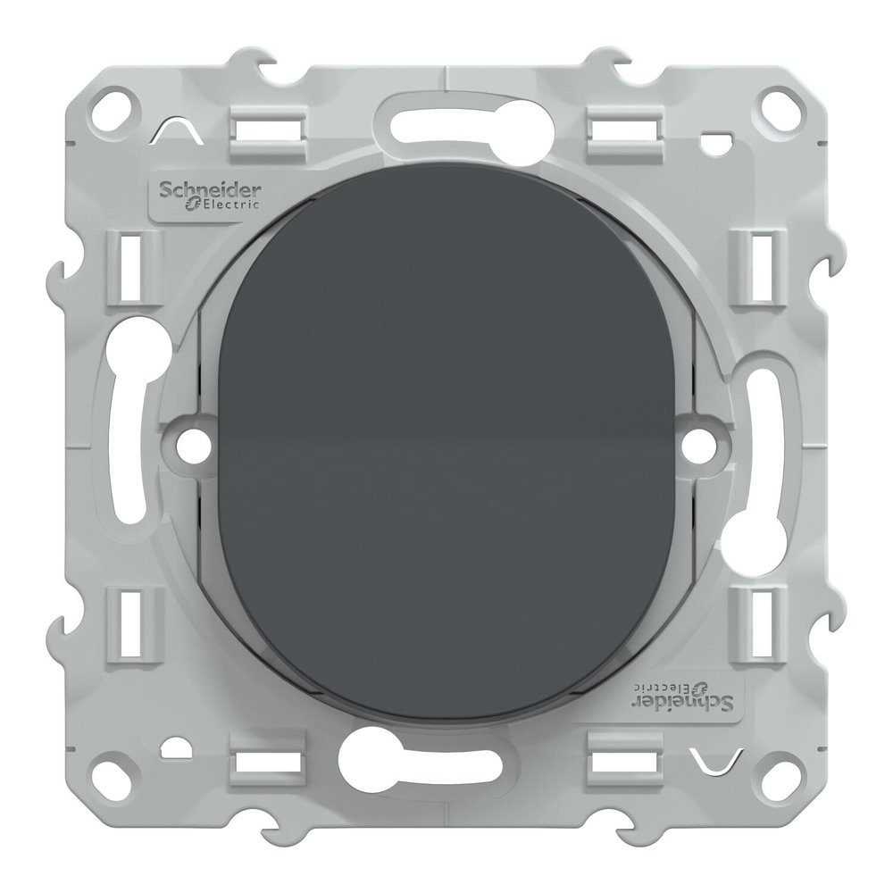 Poussoir à assembler Ovalis, SCHNEIDER ELECTRIC, anthracite