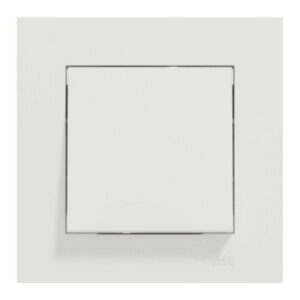 Poussoir complet Miluz, SCHNEIDER ELECTRIC, blanc