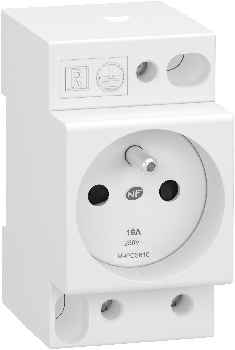 Prise modulaire 2 P + T phase + neutre SCHNEIDER ELECTRIC 16 A