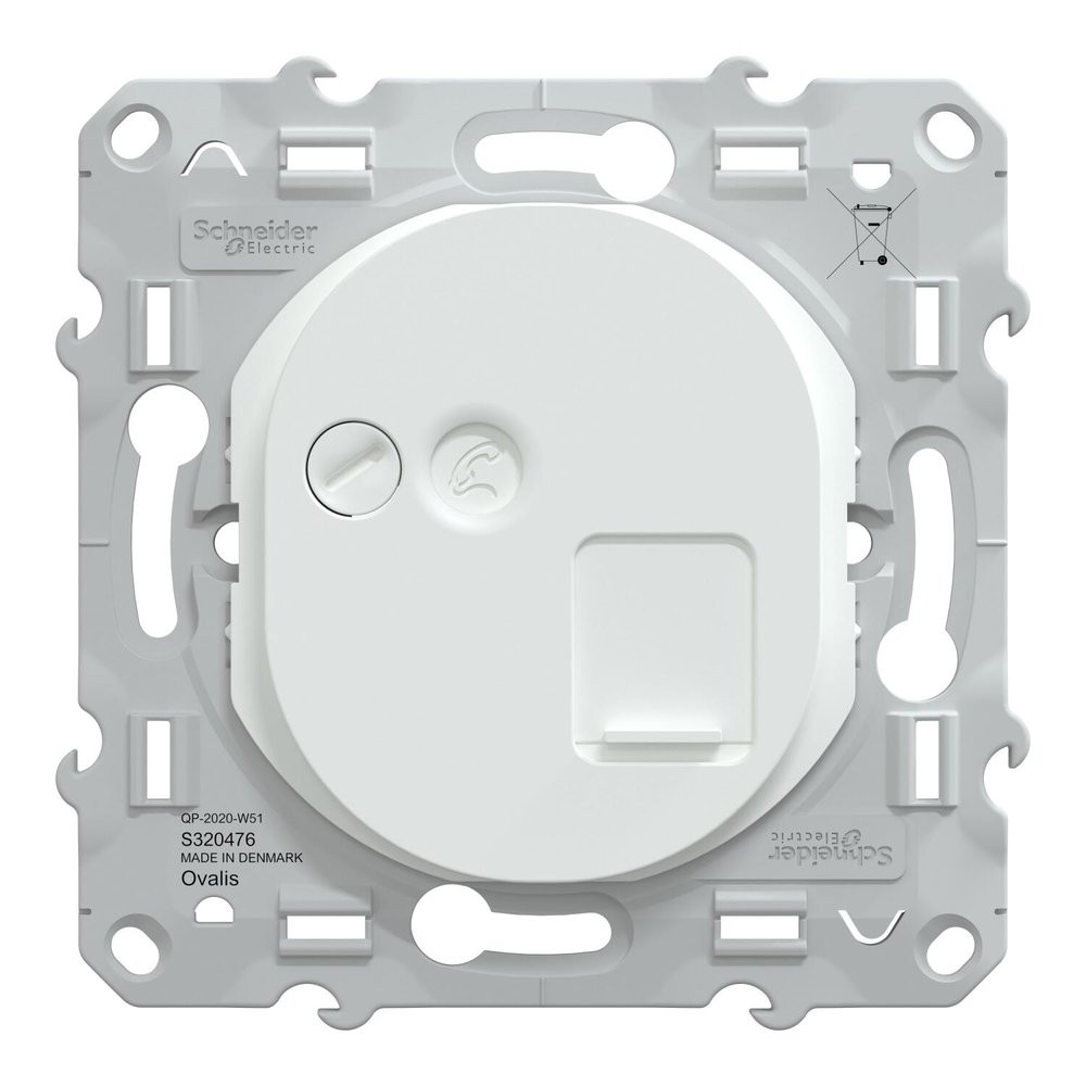 Prise rj45 à assembler Ovalis, SCHNEIDER ELECTRIC, blanc