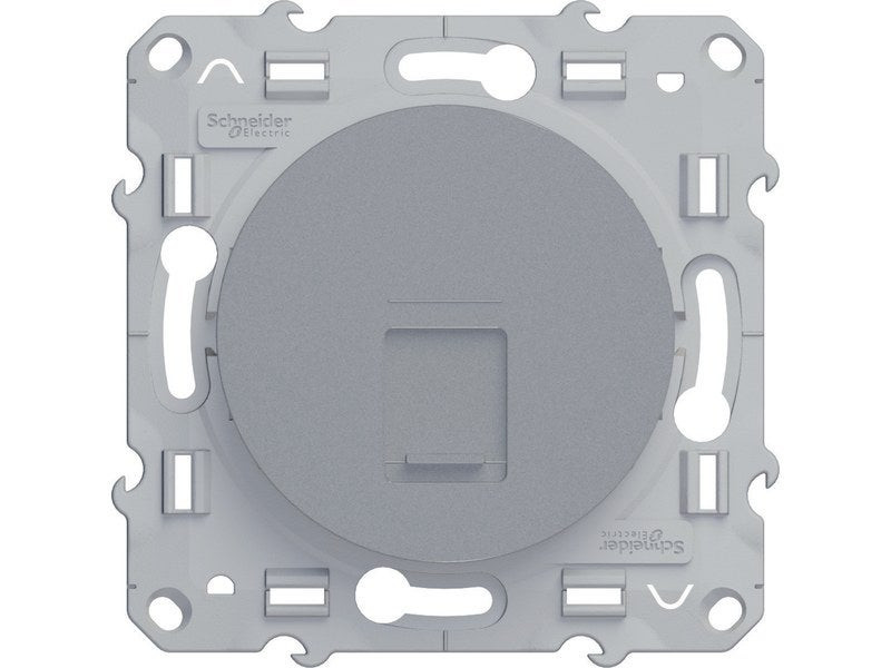 Prise rj45 Odace, aluminium