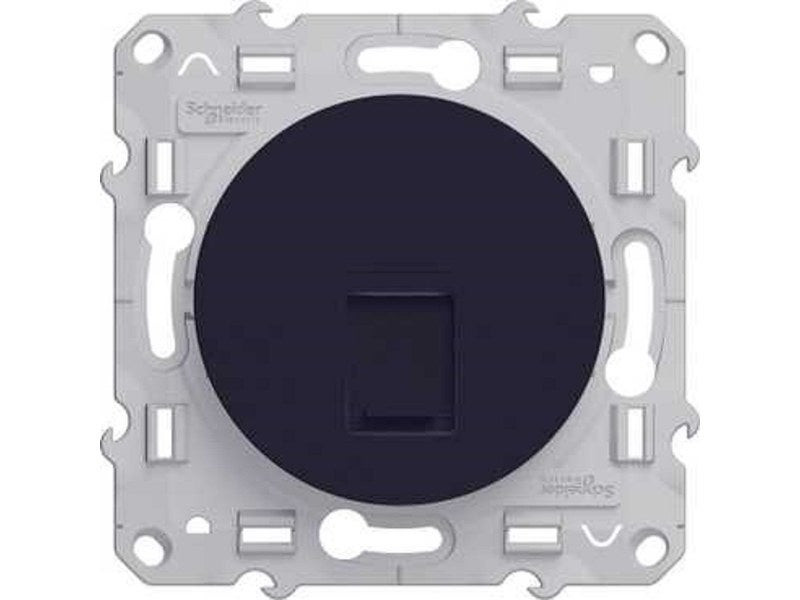 Prise rj45 Odace, anthracite