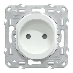 Prise sans terre à assembler Ovalis, SCHNEIDER ELECTRIC, blanc