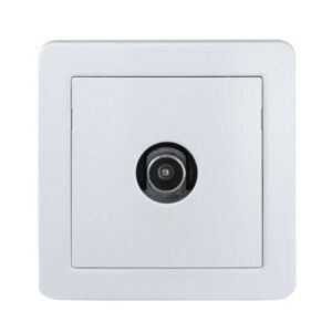 Prise tv saillie complet Alréa, SCHNEIDER ELECTRIC, blanc