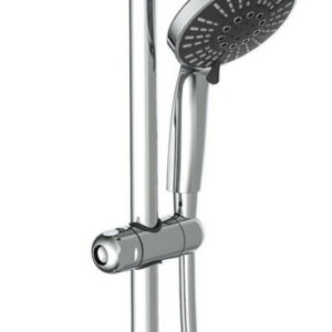 Set de douchette ADRIA - 5 fonctions - barre 63 cm - chromé