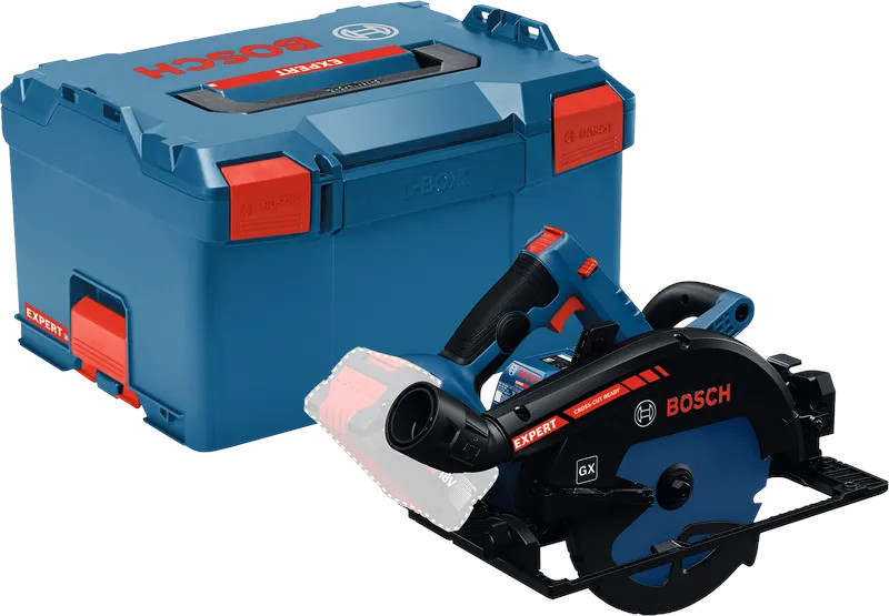 Scie circulaire 18 V EXKS18V-68GX Biturbo Brushless (sans batterie ni chargeur) + coffret L-BOXX BOSCH EXPERT 06016B5301