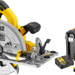 Scie circulaire XR 18V + 2 batteries 5 Ah + chargeur en coffret TSTAK DEWALT DCS572P2-QW