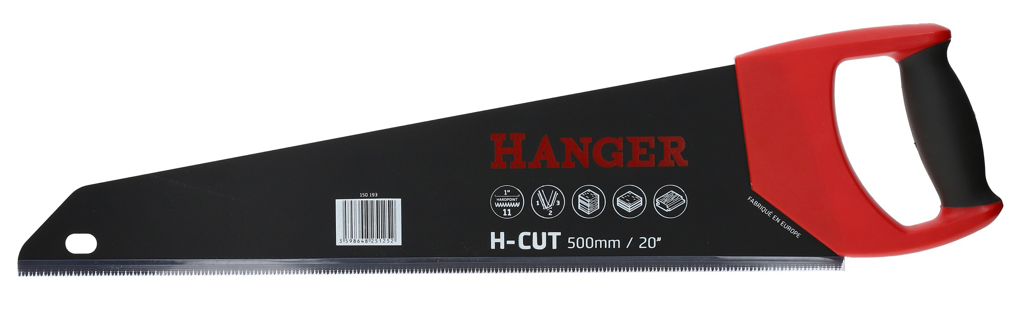 Scie égoïne H-CUT à denture fine 500 mm HANGER 150193
