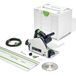 Scie plongeante 1200W TS 55 FEBQ-Plus-FS + rail de guidage en coffret Systainer SYS3 FESTOOL 577010