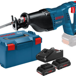 Scie sabre 18V GSA 18V-LI + 2 batteries ProCore 18 V 4 Ah + chargeur + L-Boxx BOSCH 060164J00Q