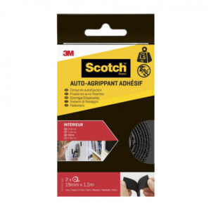 2 rubans agrippant adhésifs noir intérieur SCOTCH L.150 x l.19 mm