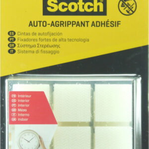 24 Pastilles agrippantes adhésives transparent intérieur SCOTCH L.2.2 x l.22 mm