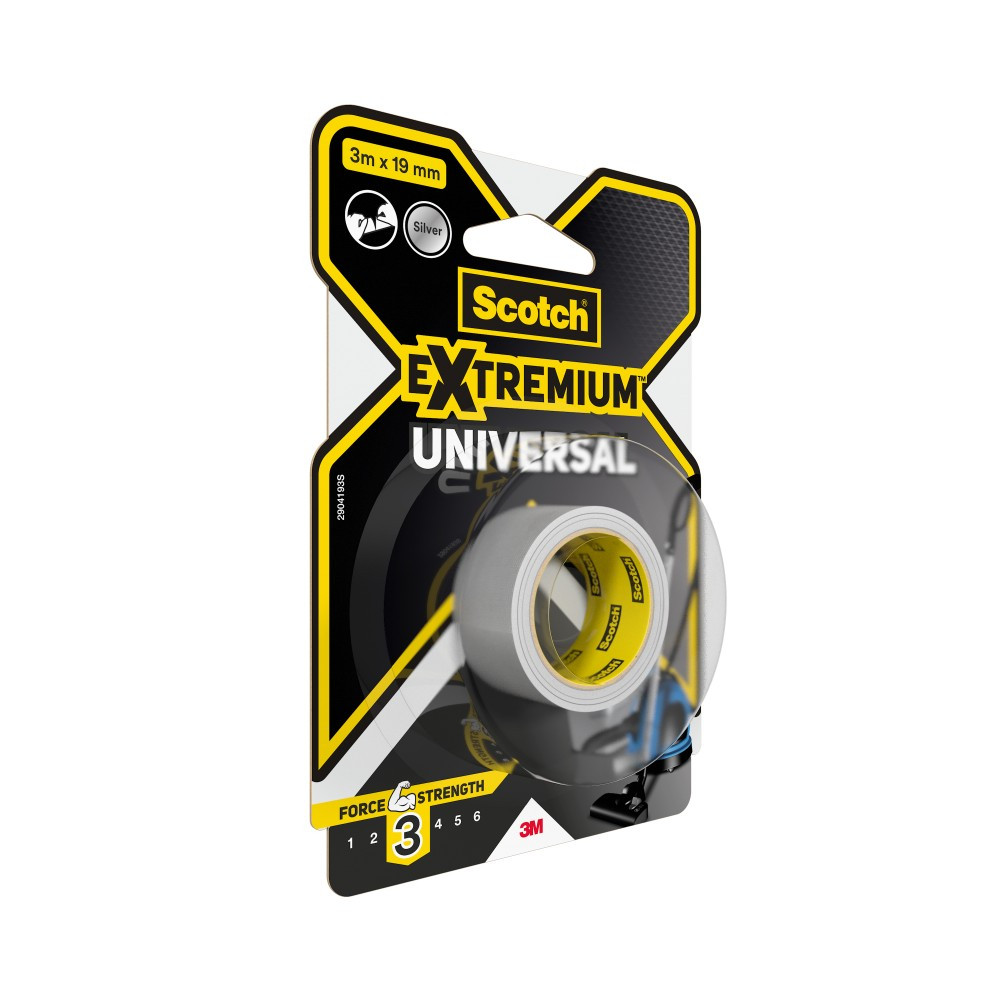 Adhésif de réparation SCOTCH Universal extremium, une face L.3 m x l.19 mm gris