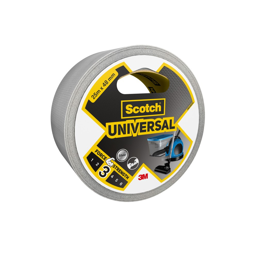 Adhésif de réparation SCOTCH Universal, une face L.25 m x l.48 mm gris