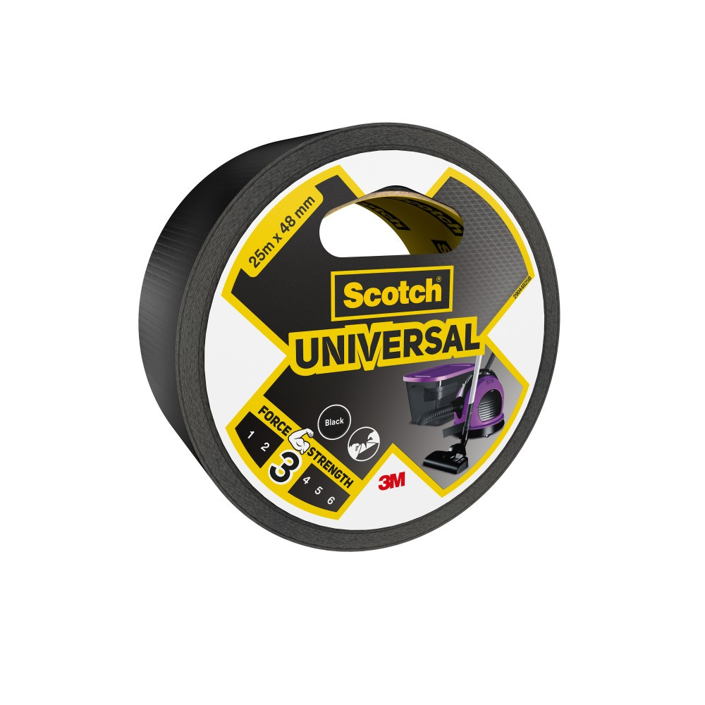Adhésif de réparation SCOTCH Universal, une face L.25 m x l.48 mm noir