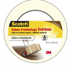 Adhésif SCOTCH emballage une face multiusage L.25 m x l.48 mm, transparent