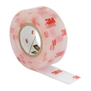 Double face transparent 1,5m x 19mm Fix 3M blanc