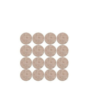Lot de 16 patins feutre en laine adhésif, SCOTCH, diam. 17 mm, beige