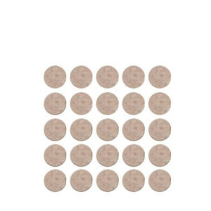 Lot de 25 patins feutre en laine adhésif, SCOTCH, diam. 13 mm, beige
