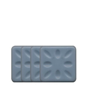 Lot de 4 patins adhésifs alvéolé eur, SCOTCH, 50 x 50 mm, gris