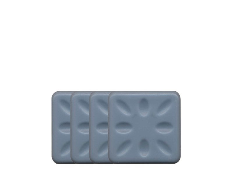 Lot de 4 patins adhésifs alvéolé eur, SCOTCH, 50 x 50 mm, gris